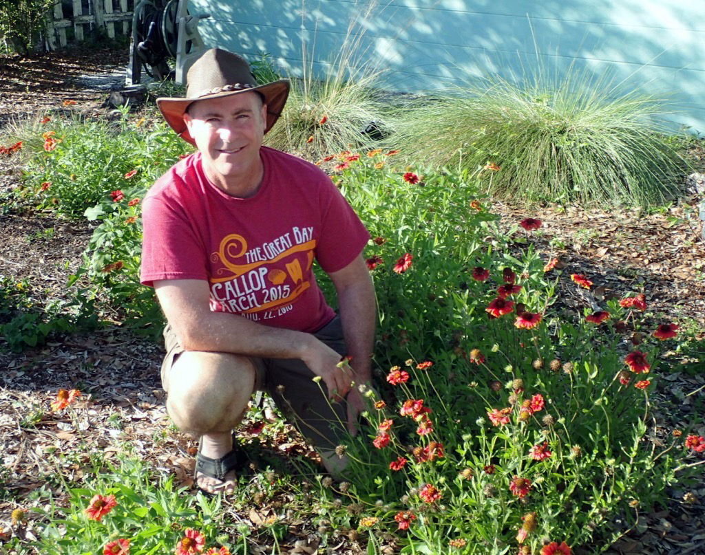 Jim McGinity with Blanketflower