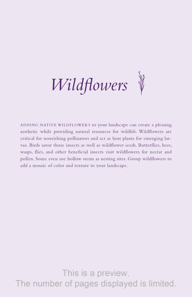 Native Plants for Florida Gardens, Wildflowers intro